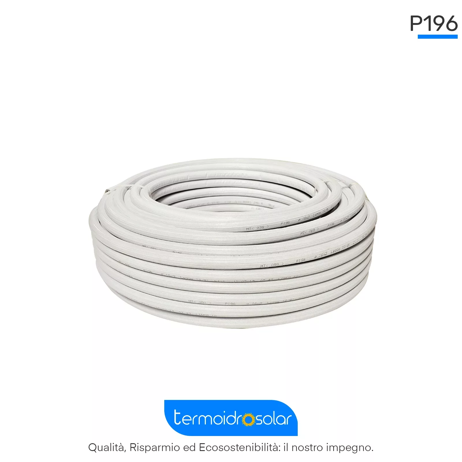 Tubazione multistrato PERT/AL/PERT P196 ICMA con finitura antigraffio.