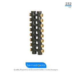 Collettore Complanare con Uscite Laterali Maschio 1/2"