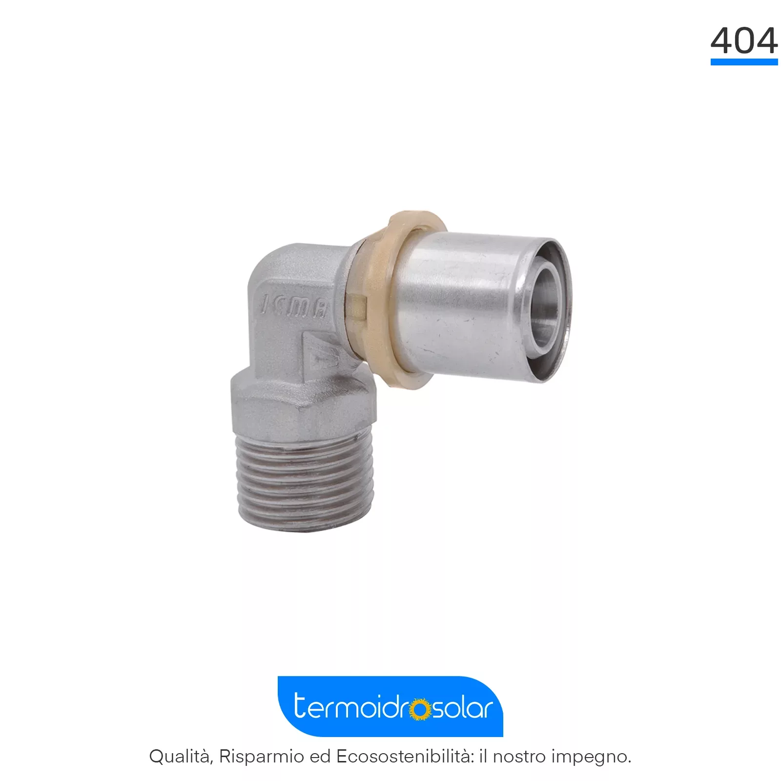 Raccordo a Pressare SEMPITER® Curvo Maschio