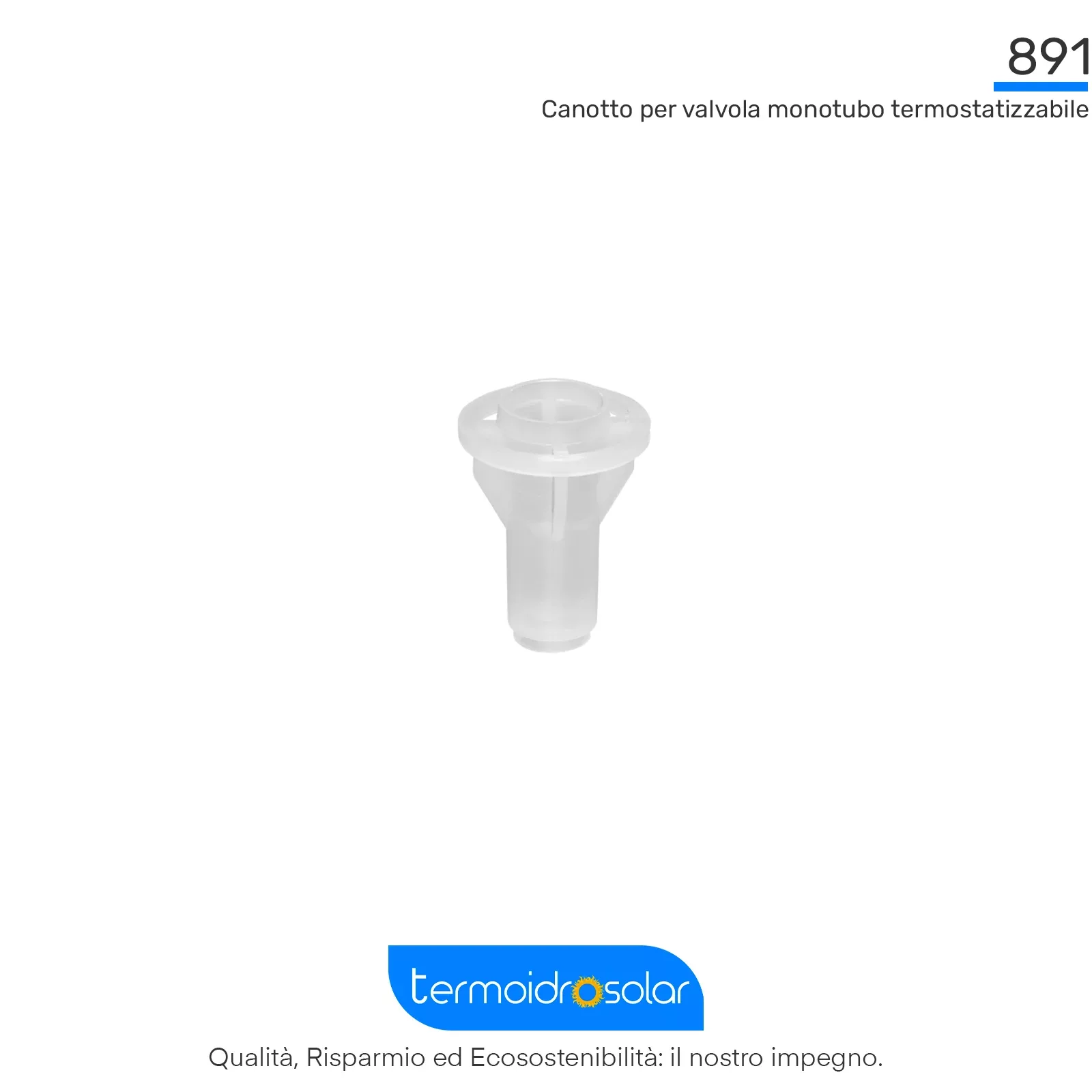 Canotto per Sonde ICMA – Accessorio per impianti monotubo, compatibile con Valvola ICMA 891.