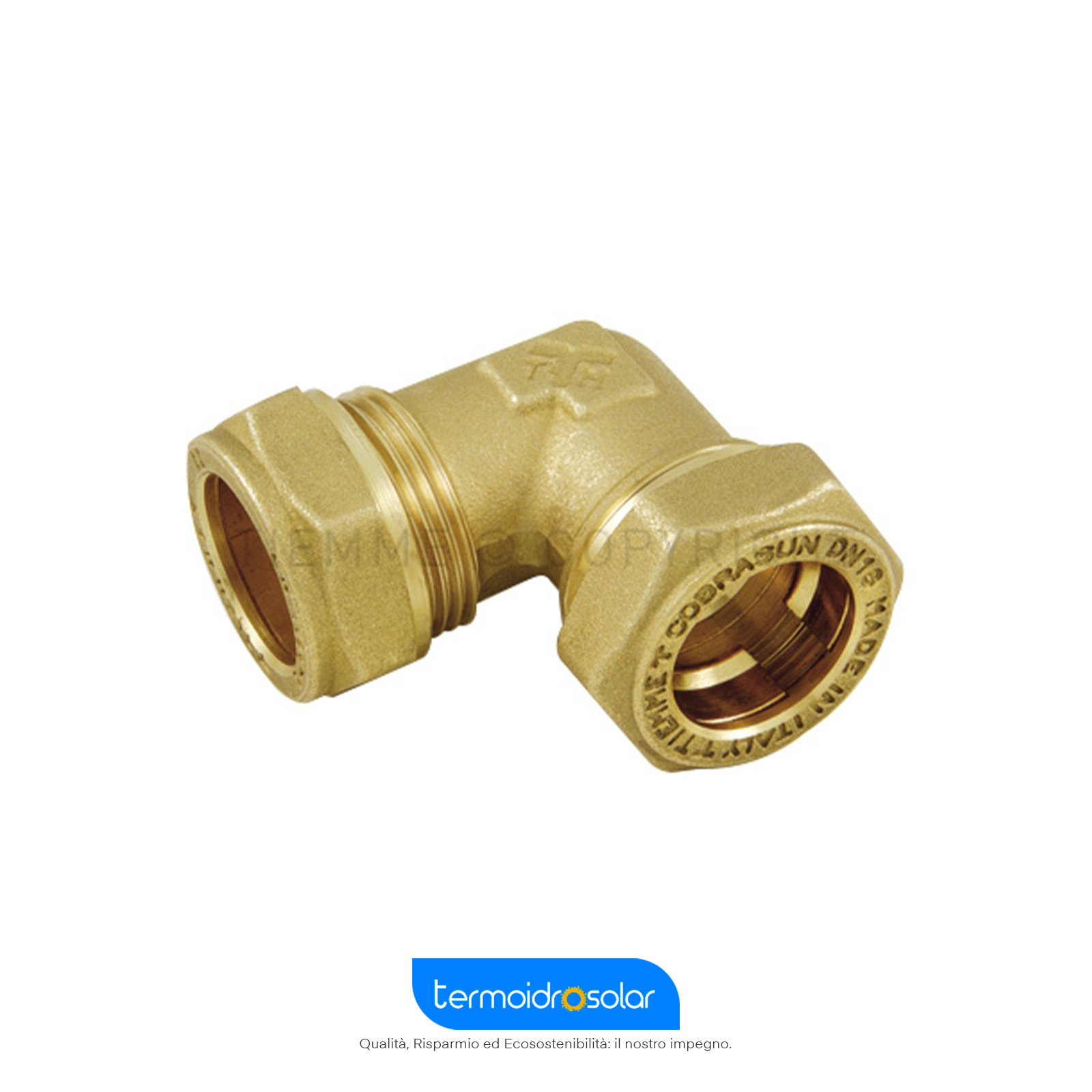 Raccordo curvo Doppio COBRASUN 3003KB Tiemme - DN12-DN16