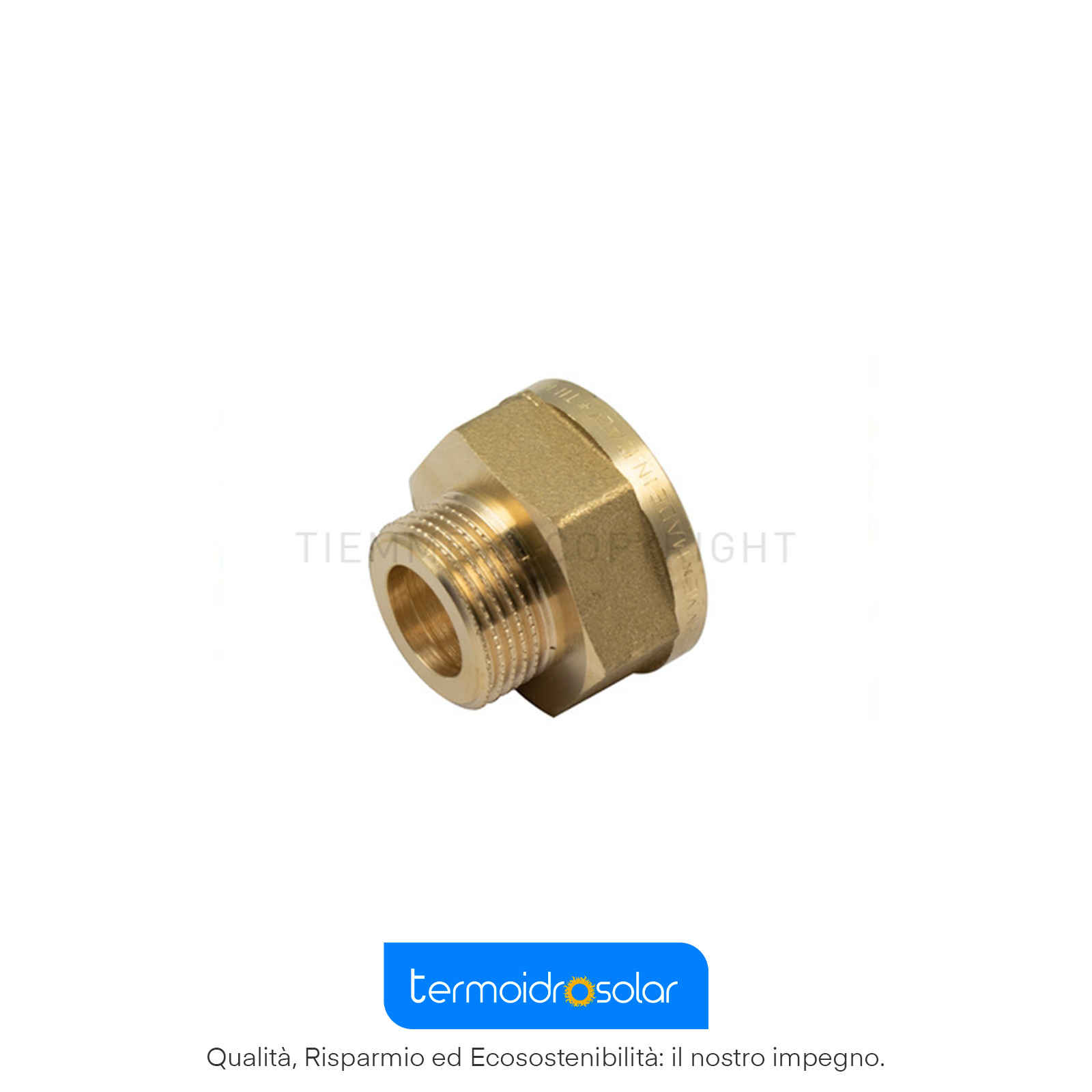 Raccordo Diritto Maschio/Femmina 3/4"X1" con sede piana