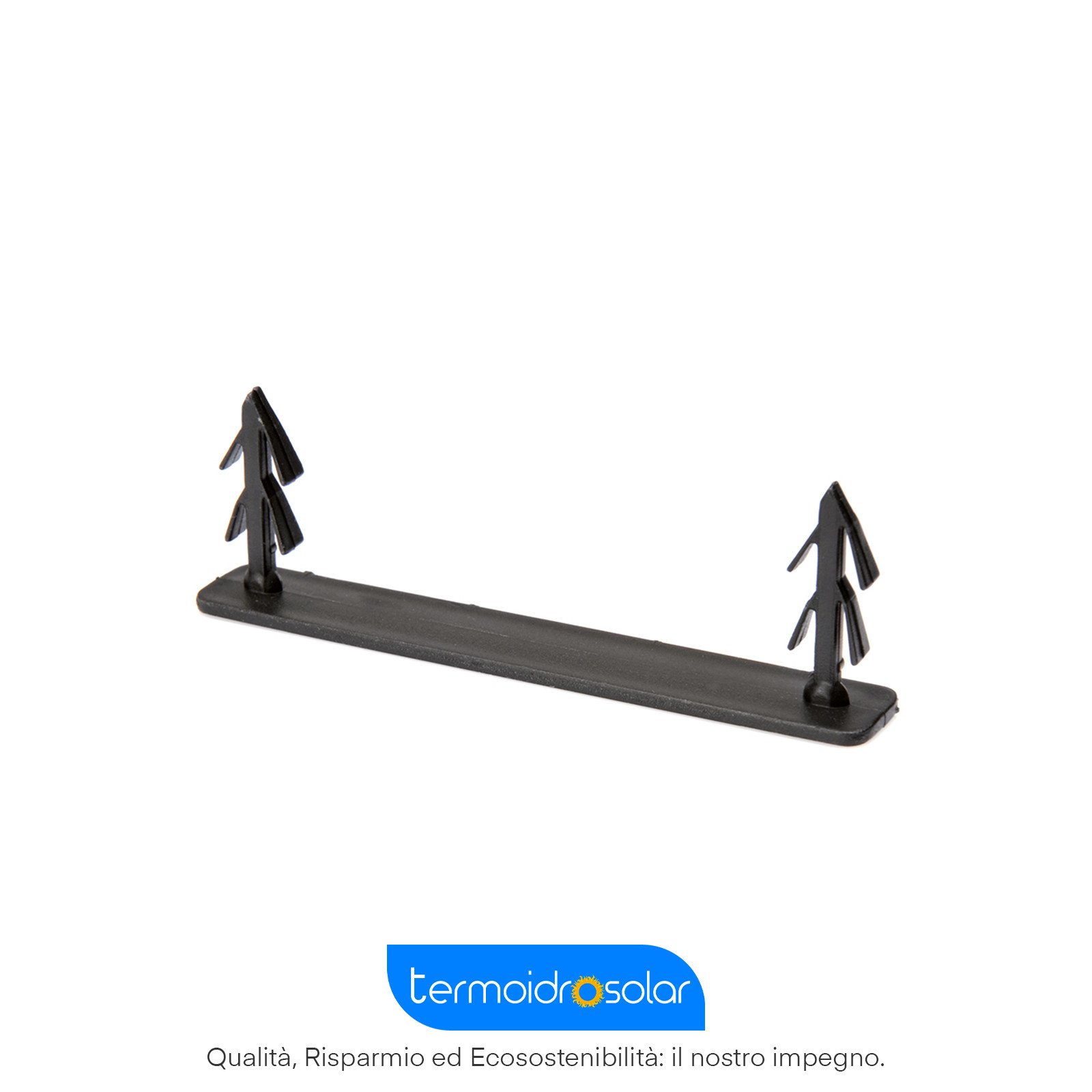 Clip per fissaggio tubazione nelle curve bugna-bugna diagonale