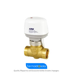 Valvola fan coil 2 sede piana ½" con attuatore 1,39Kv