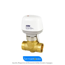 Valvola fan coil 2 vie sede piana con attuatore ¾"