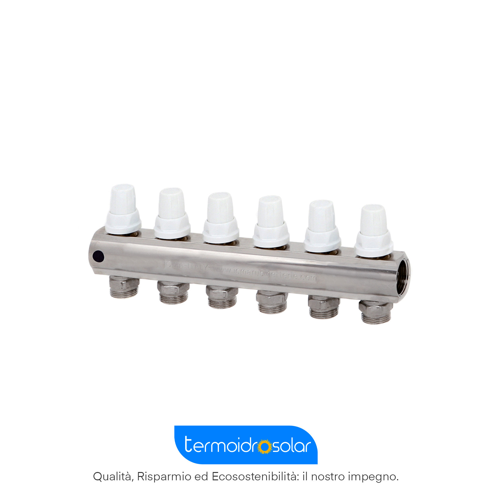 Collettore Di Ritorno Con Valvole Manuali/Termostatiz. 24X1,5-10 Uscite
