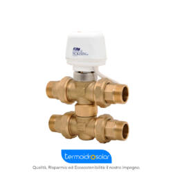 Valvola di Zona a Tre Vie con Attuatore Elettrotermico 1” 230V 30x1,5