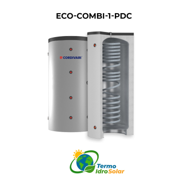 ECO COMBI 1 PDC Termoaccumulatore per pompe di calore con scambiatore per ACS