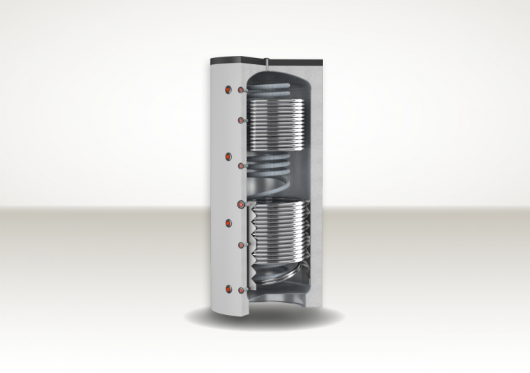 ECO COMBI 3 PDC con 1 scambiatore fisso per ACS e 2 scambiatori fissi