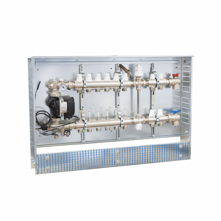 K054-K056-K058 Collettore radiante preassemblato in cassetta vie in bassa e alta temperatura