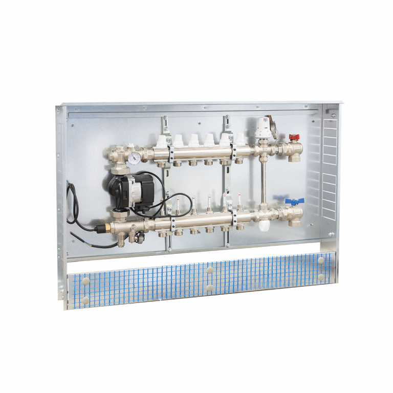 K060 Collettore radiante preassemblato in cassetta vie in bassa temperatura