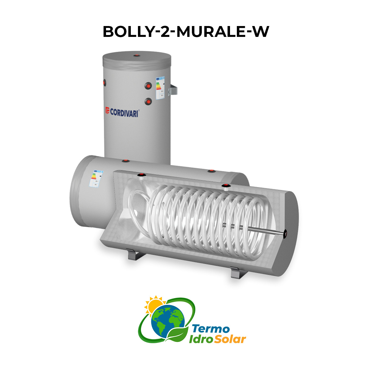 BOLLY MURALE PENSILE con 1 scambiatore fisso