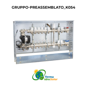 K054-K056-K058 Collettore radiante preassemblato in cassetta vie in bassa e alta temperatura