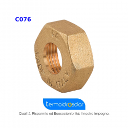 Calotta con fori ridotti in ottone giallo