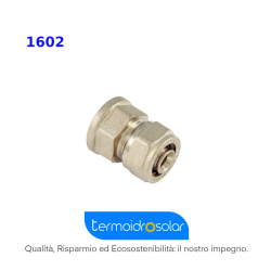 Raccordo diritto femmina nichelato