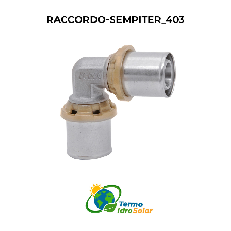 raccordo a pressare curvo doppio icma 403
