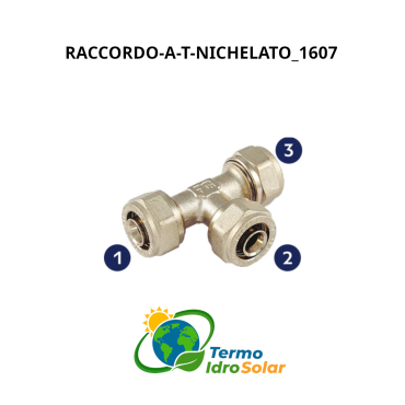 Raccordo a T nichelato