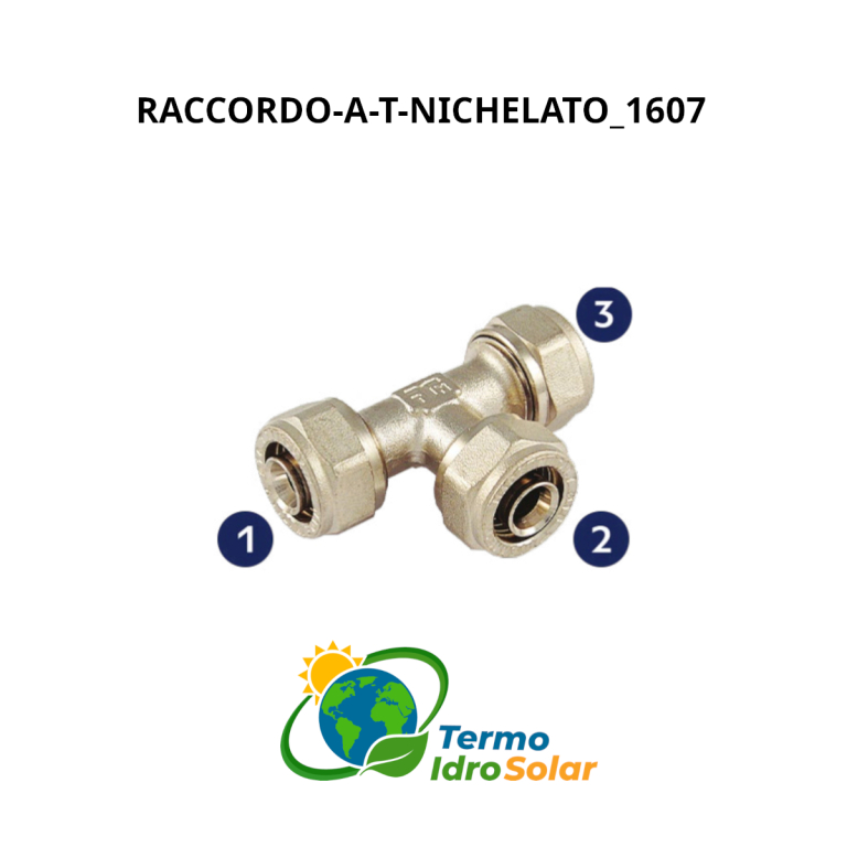 Raccordo a T nichelato