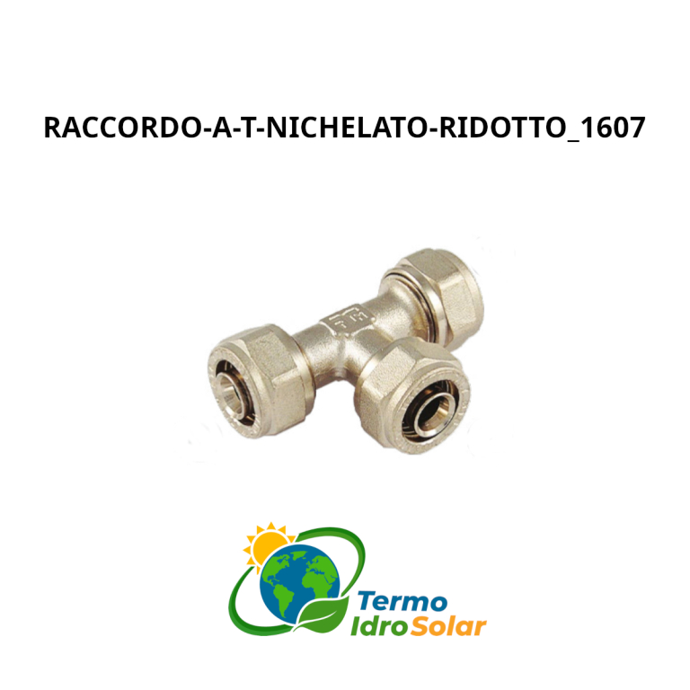 Raccordo a T nichelato ridotto