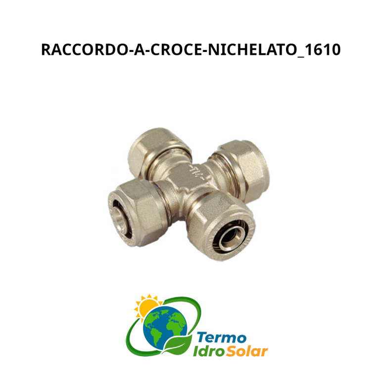 1610 Raccordo a croce nichelato