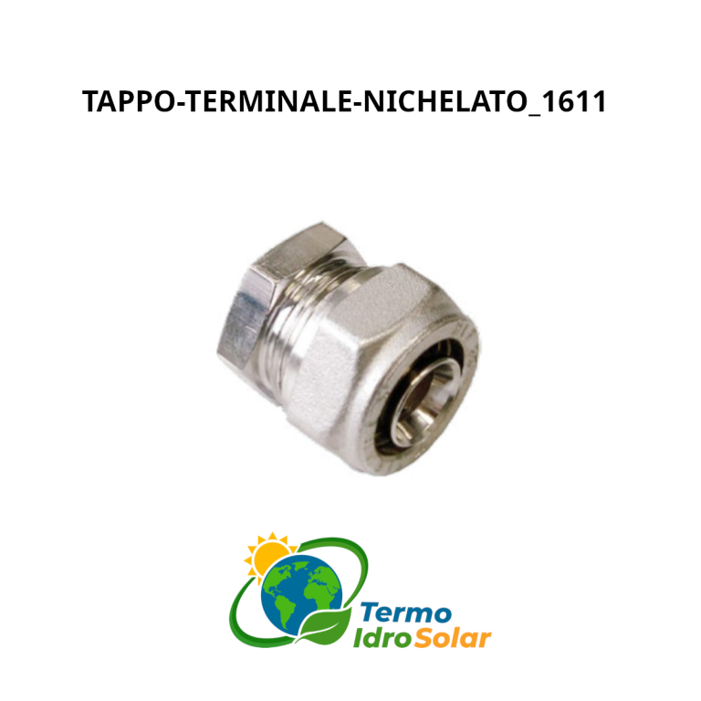 Tappo terminale nichelato