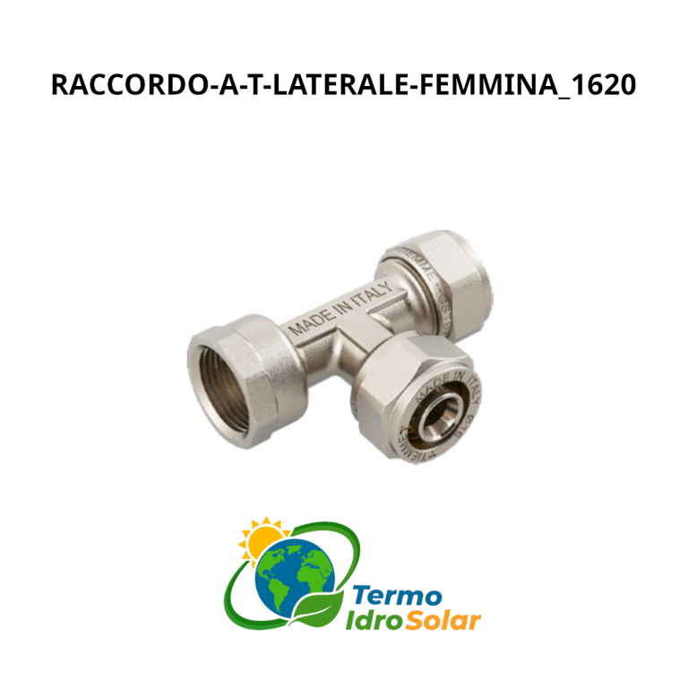 Raccordo a T laterale femmina nichelato
