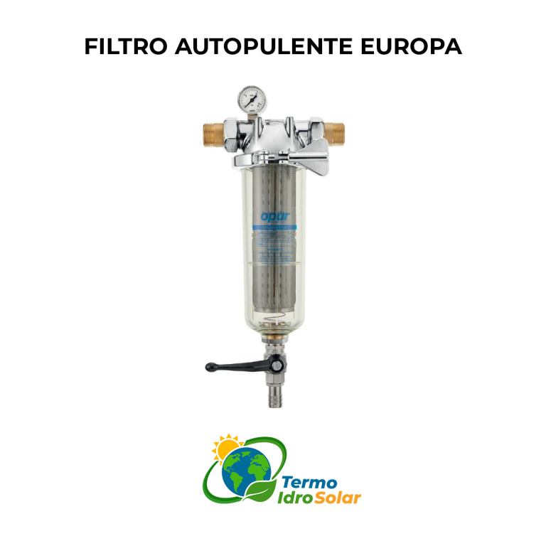 Filtro Autopulente Europa Manuale con Manometro