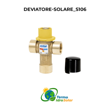 Deviatore termostatico per impianti solari deviazione T 45°C