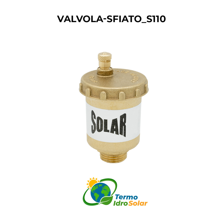 Valvola di sfiato aria per impianti solari S110