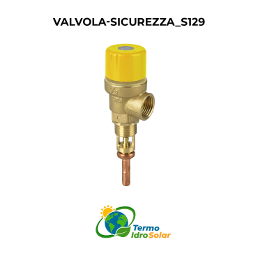 Valvola limitatrice di pressione e temperatura per impianti solari S129